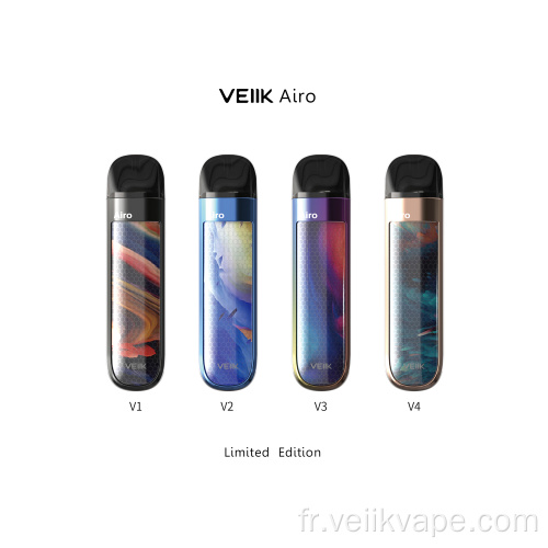 Système de pod ouvert en verre 3D Veiik vape